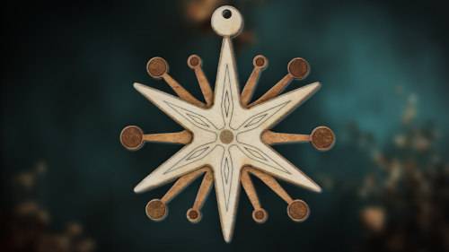 Mid-Century Modern Ornate Star Ornament